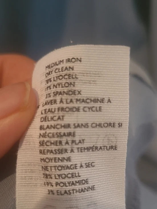 COS Light Blue V Neck Ruffled Top - Picture 4 of 11